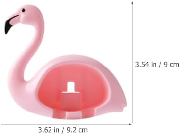 LIFKOME Flamingo Wall Mounted Toothbrush Holder 2pcs