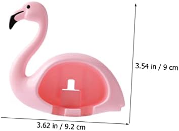 2Pcs Flamingo Wall Mounted Toothbrush Holder for Bathroom 1