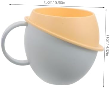 Sosoport 2pcs Toothbrush Cup - Unbreakable with Handle