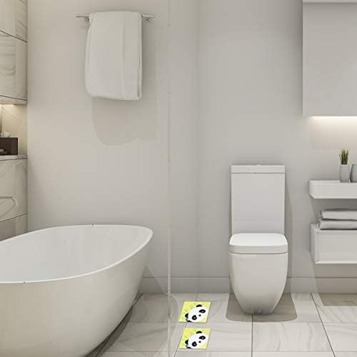 Cabilock 6pcs Panda Pattern Bathtub Decals