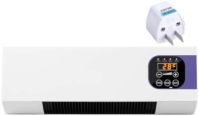 Smart Wall Heater 1500W Remote Control Fast Heating for Bedroom and Bathroom