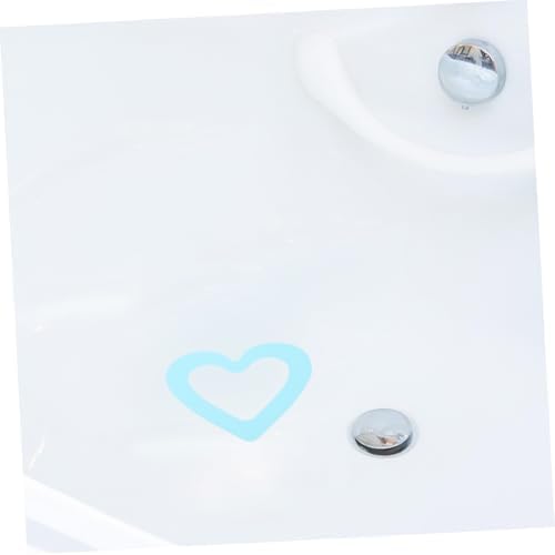 PRETYZOOM 20pcs Heart Non-Slip Bathtub Stickers