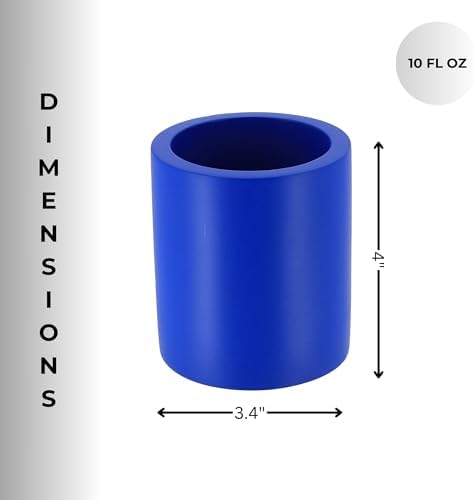 EVIDECO Concrete Toothbrush Holder in Majorelle Blue