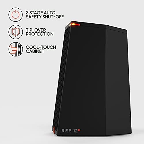 Sharper Image RISE 12H Small Tower Heater - Black