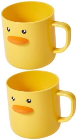 IMIKEYA Toothbrush Holder Duck Shape 350ml Plastic Cup