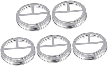 IMIKEYA 5 Pcs Stainless Steel Toothbrush Holder Lid