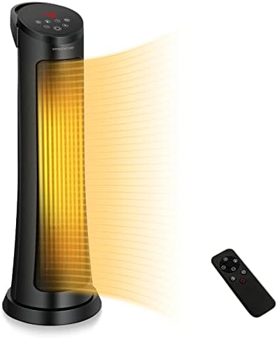 PETSITE Space Heater with Remote Control and 24H Timer