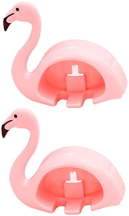 BEBEMOKO 2pcs Flamingo Toothbrush Holder