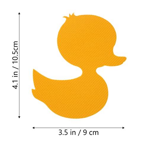 Toddmomy 12Pcs Non Slip Bathtub Stickers with Cute Yellow Designs
