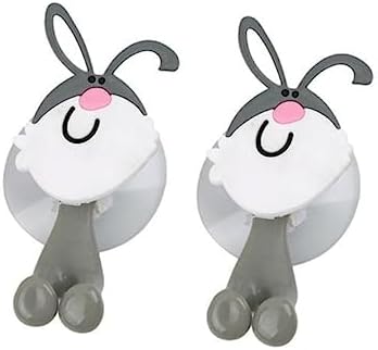 2pcs Animal Toothbrush Holder Suction Cup Mount for Bathroom