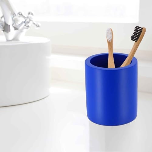 EVIDECO Concrete Toothbrush Holder in Majorelle Blue