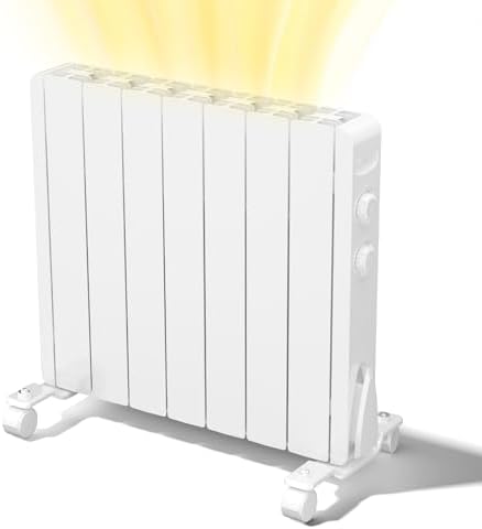 Eueiriup 1500W Electric Wall Heater - Portable Energy Efficient IPX4 Waterproof