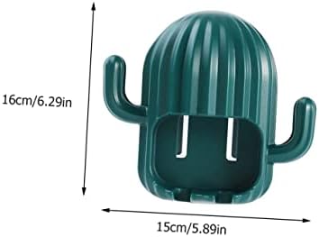 PRETYZOOM Cactus Toothbrush Holder Wall Mount