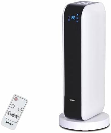 Optimus H-7319 17 Inch Oscillating Tower Heater with Remote