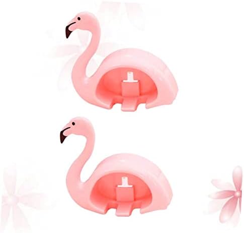 Cute Pink Flamingo Toothbrush Holder Suction Cup Wall Mount