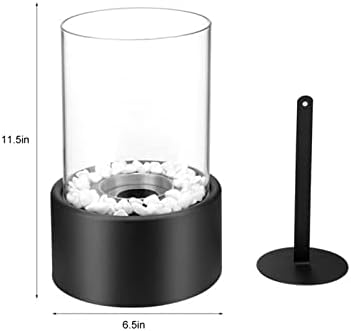 BABETRUE Decorative Glass Space Heater with Bioethanol Flame