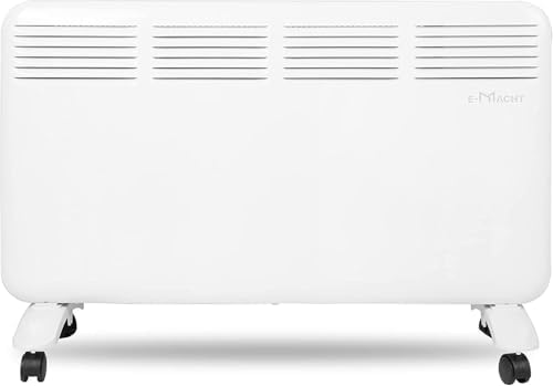 E-Macht Electric Space Heater - 1500W Convection Panel with Adjustable Thermostat