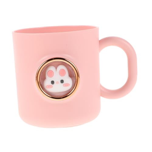 Healeved Cartoon Animal Toothbrush Cup with Handle for Kids