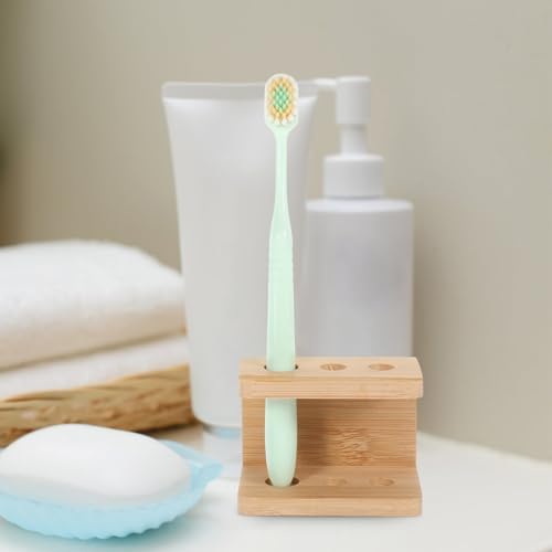 Alipis Bamboo Toothbrush Holder Pen Display Stand