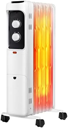 PETSITE Oil Filled Radiator Heater with 3 Heat Settings