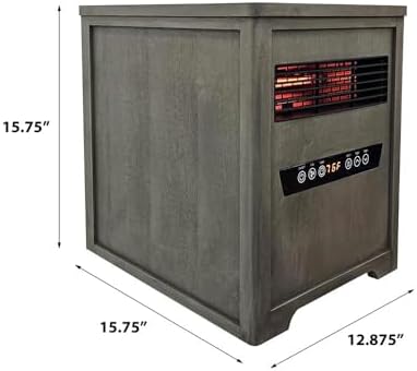 Country Living 1500W Infrared Space Heater with Timer and Remote Control