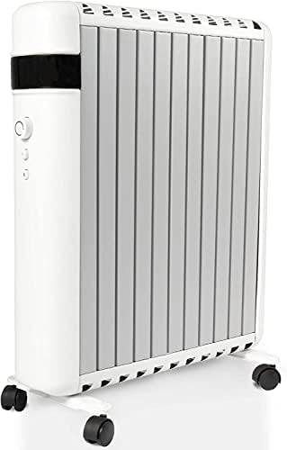Vilobos 1500W Electric Space Heater with Wheels and Thermostat 1