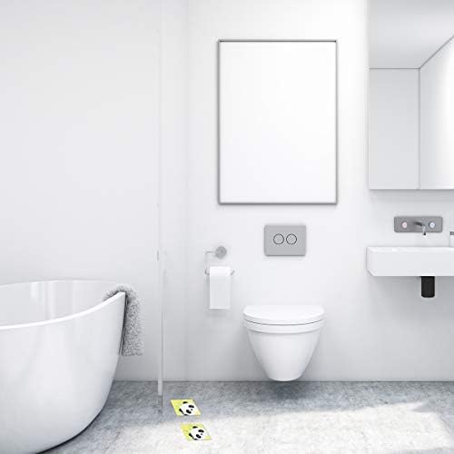 Cabilock 6pcs Panda Pattern Bathtub Decals