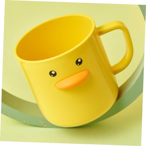 IMIKEYA Toothbrush Holder Duck Shape 350ml Plastic Cup