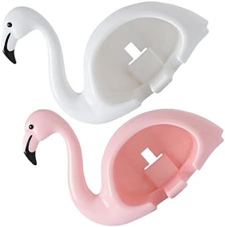 LIFKOME Flamingo Wall Mounted Toothbrush Holder 2 Pack 1
