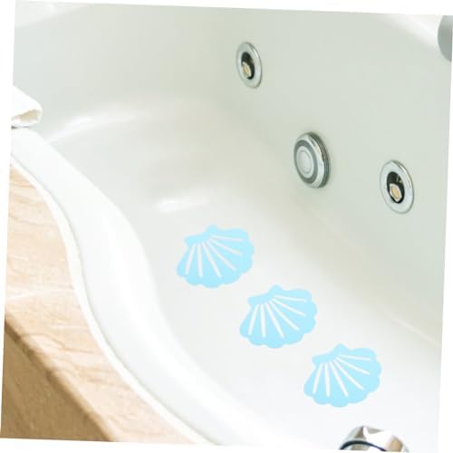 12Pcs Shell Shaped Non-Slip Bath Stickers for Bathtub and Shower 1