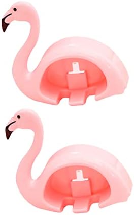 Cute Pink Flamingo Toothbrush Holder Suction Cup Wall Mount