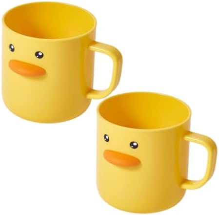 Hemobllo 2pcs Cartoon Toothbrush Cups