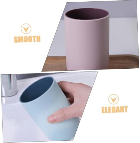4pcs Couples Toothbrush Holder Bathroom Cups Plastic Tumbler Holder for Washstand