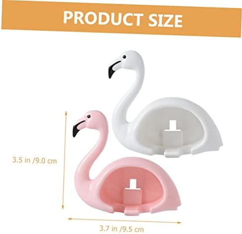 LIFKOME Flamingo Wall Mounted Toothbrush Holder 2 Pack 1