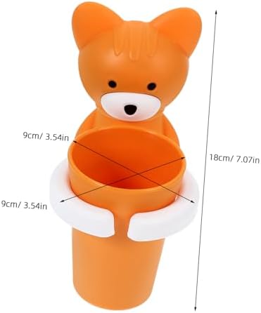 2sets Cartoon Toothbrush Cup Rack Wall Mounted Storage for Bathroom