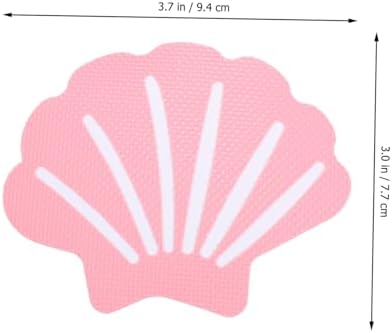 12pcs Shell Shaped Anti-Slip Tub Stickers for Bathroom Safety