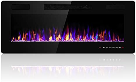 36 Inch Electric Fireplace with Timer and Remote Control