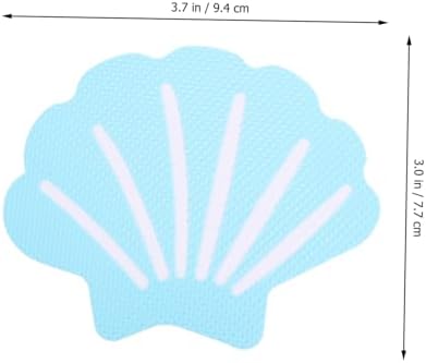 Mobestech 12Pcs Shell Shaped Non Slip Bathtub Stickers