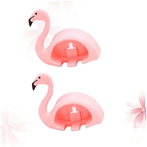BEBEMOKO 2pcs Flamingo Toothbrush Holder