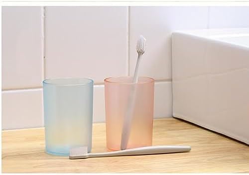 OUNONA Transparent Toothbrush Cup with Holder