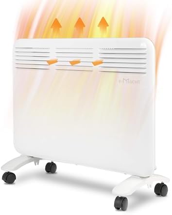 1000W Quiet Convection Heater Under Desk