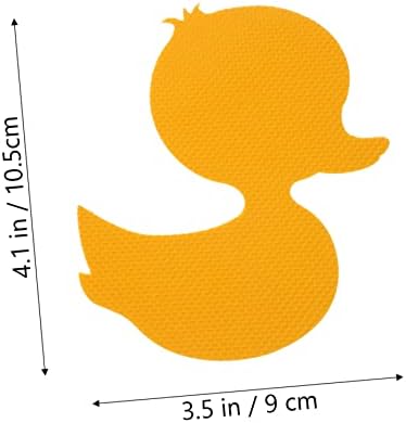Hohopeti 12pcs Yellow Bath Stickers Non-Slip Safety Decor