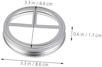 Ciieeo 5Pcs Stainless Steel Toothbrush Holder Jar Lids 1