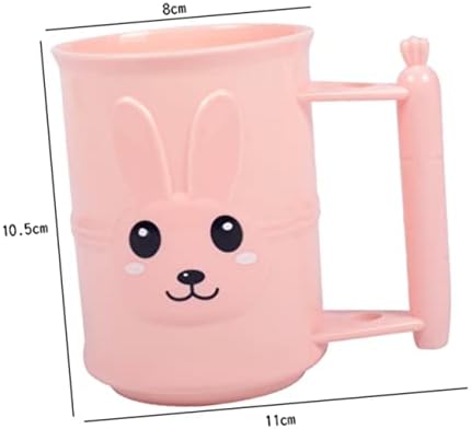 Veemoon Rabbit Toothbrush Cup Holder Tumbler for Kids