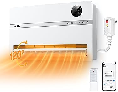 Dreo Wall Heater for Bathroom 1500W Smart Space Heater with ALCI Plug