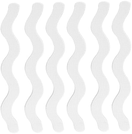 CAXUSD Anti-Slip Shower Stickers 12pcs Wavy Bath Treads