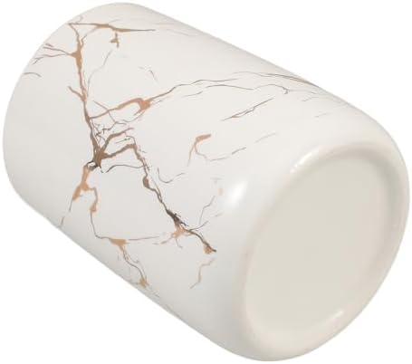 Ciieeo Ceramic Toothbrush Holder with Marbling Pattern