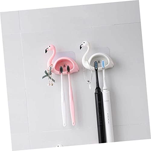 BEBEMOKO 2pcs Flamingo Toothbrush Holder