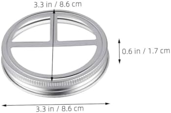 IMIKEYA 5 Pcs Stainless Steel Toothbrush Holder Lid