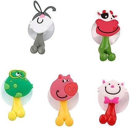 2pcs Animal Toothbrush Holder Suction Cup Mount for Bathroom